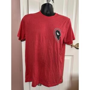 Homage Deadpool BFF Necklace T Shirt  Size Medium Red Short Sleeve